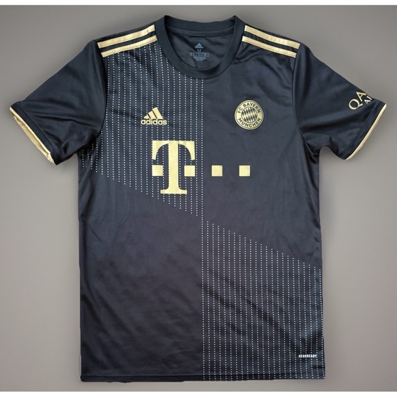 adidas Other - FC Bayern Munchen Adidas 21 22 Away Kit Soccer Jersey Black Logo Medium JBHS